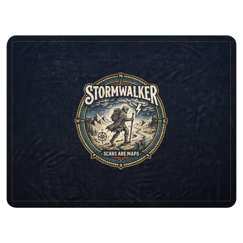 Stormwalker Outpost | Stormwalker Scars medallion | Sublimated Sherpa Blanket