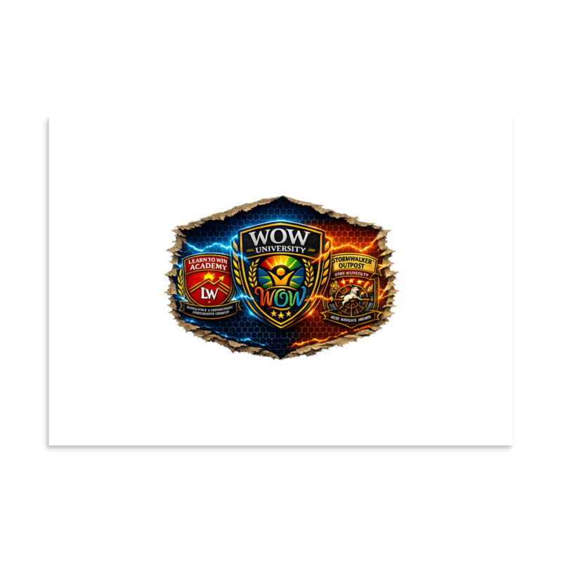 WOWU BrandTriad shield collage Matte Poster