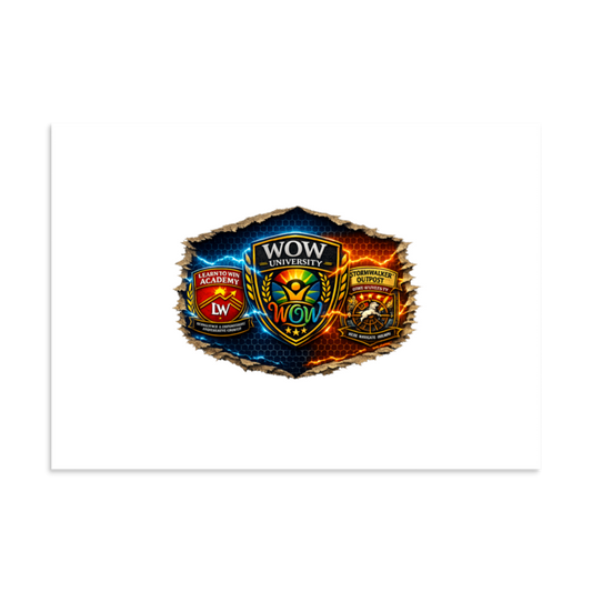 WOWU BrandTriad shield collage Matte Poster