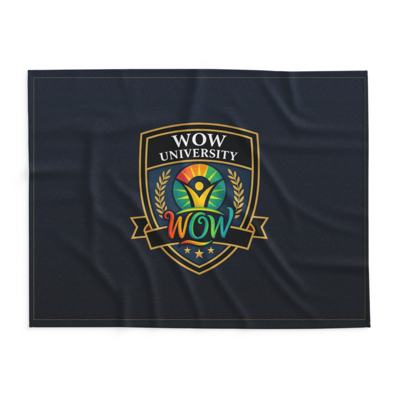 WOW University | WOWU Core badge | Lightweight Summer Blanket