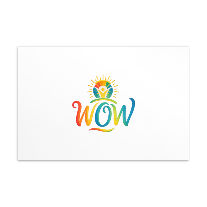 WOW Core logo Postcard