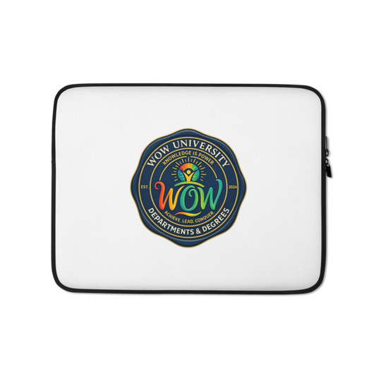 WOW University | WOWU DepartmentsDegrees medallion | Laptop Sleeve