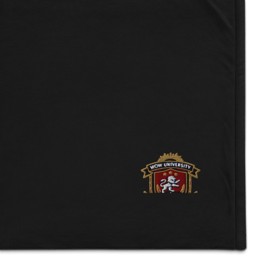 WOW University — Visionary Leadership — Embroidered Sherpa Blanket
