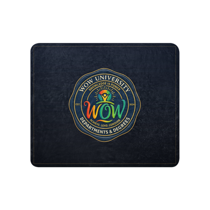 WOW University | WOWU DepartmentsDegrees medallion | Sublimated Sherpa Blanket
