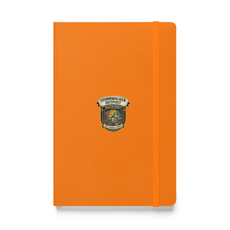 Stormwalker Outpost WOWU compass badge Hardcover Notebook