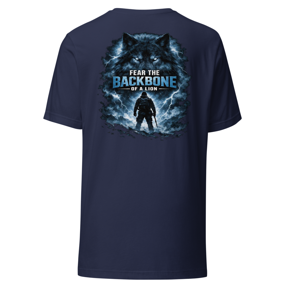 Stormwalker Outpost — Compass Badge Tee — Back (Navy)