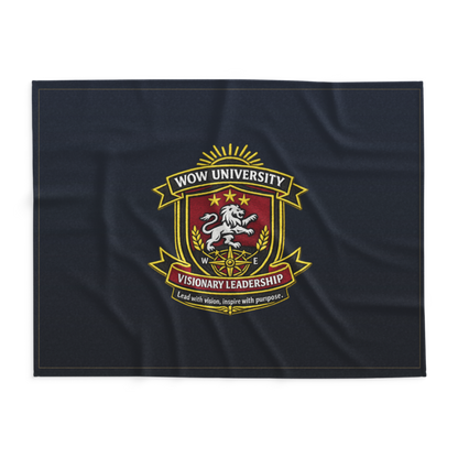 WOW University | WOWU VisionaryLeadership badge | Lightweight Summer Blanket