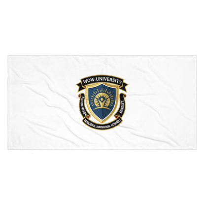 WOW University | WOWU FutureReadyMindset badge | Beach Towel