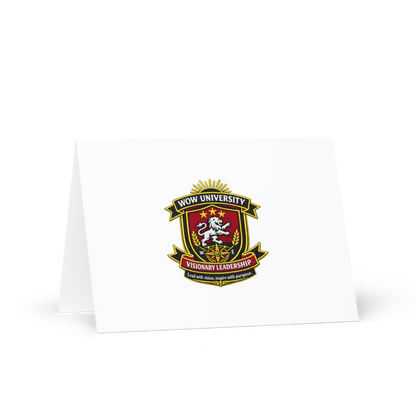WOW University | WOWU VisionaryLeadership badge | Greeting Card