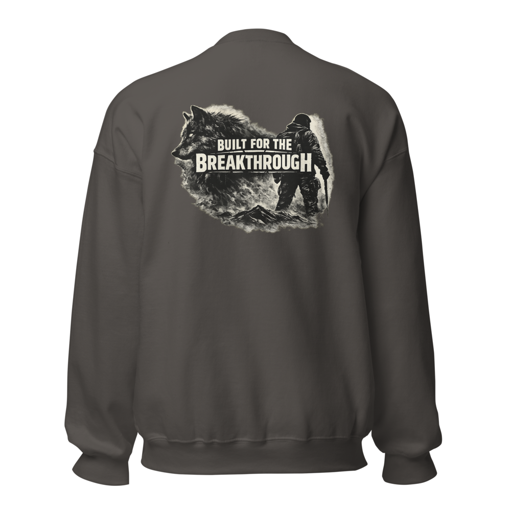 Stormwalker Outpost — Outpost Badge Crewneck — Back (Charcoal)