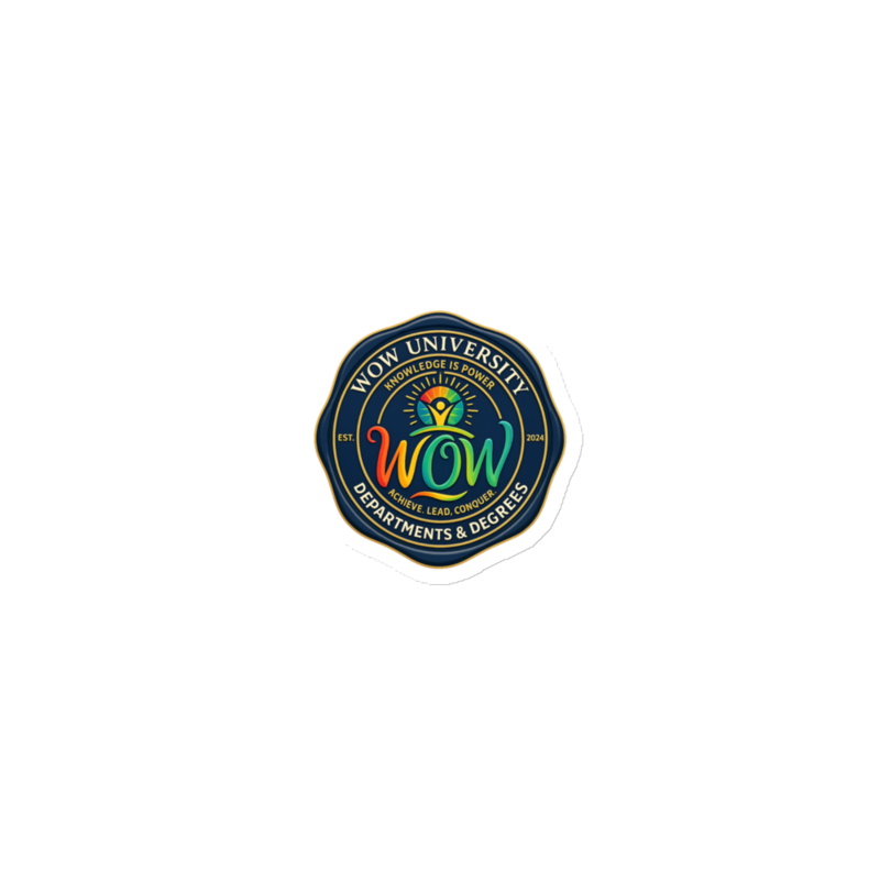 WOW University | WOWU DepartmentsDegrees medallion | Die-Cut Magnet