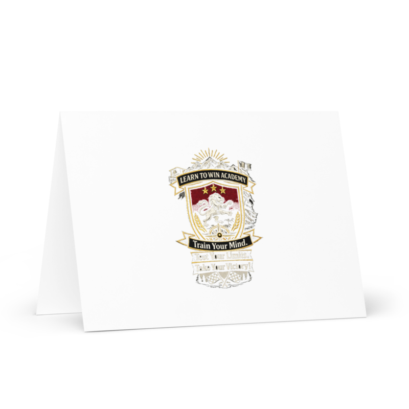 Learn To Win Academy | LTW Shield logo | Greeting Card