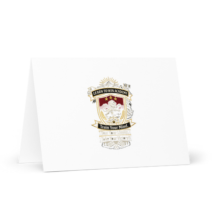 Learn To Win Academy | LTW Shield logo | Greeting Card
