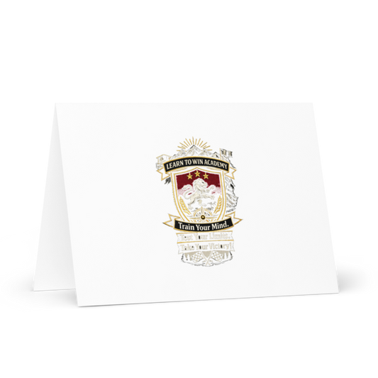 Learn To Win Academy | LTW Shield logo | Greeting Card