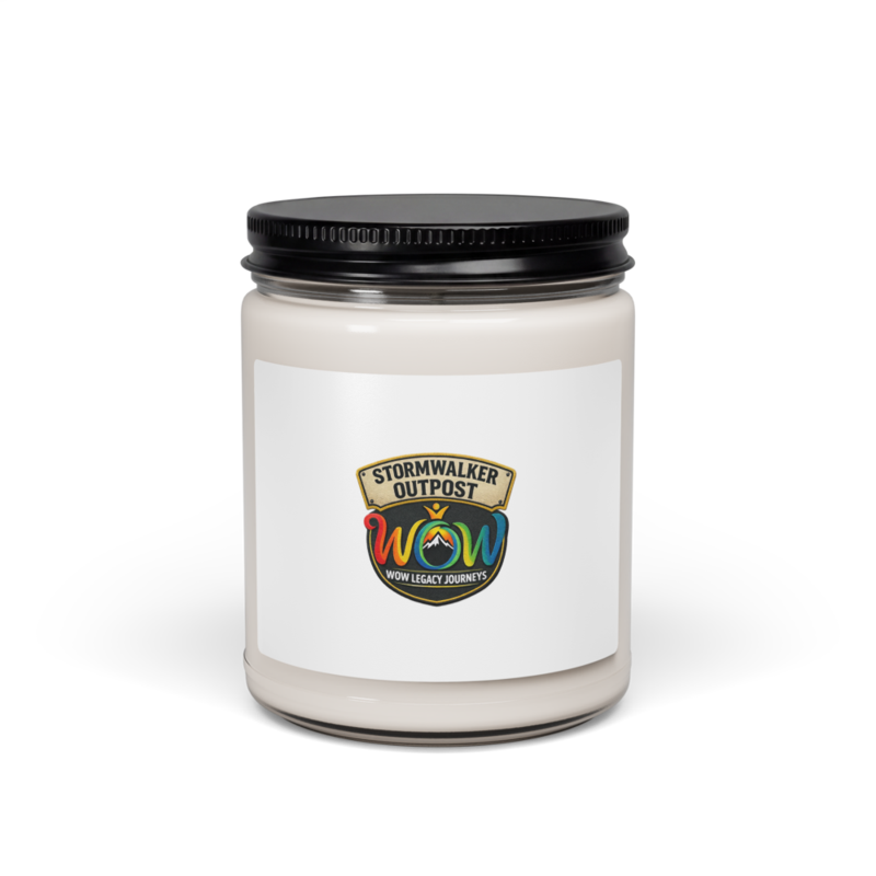 Stormwalker Outpost WOW logo Soy Candle