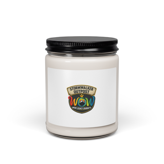 Stormwalker Outpost WOW logo Soy Candle