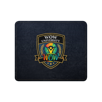 WOW University | WOWU Core badge | Sublimated Sherpa Blanket