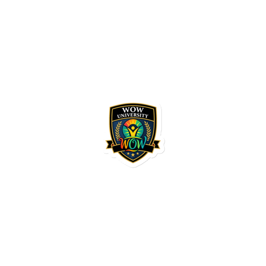 WOW University | WOWU Core badge | Die-Cut Magnet