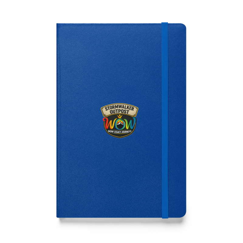 Stormwalker Outpost WOW logo Hardcover Notebook