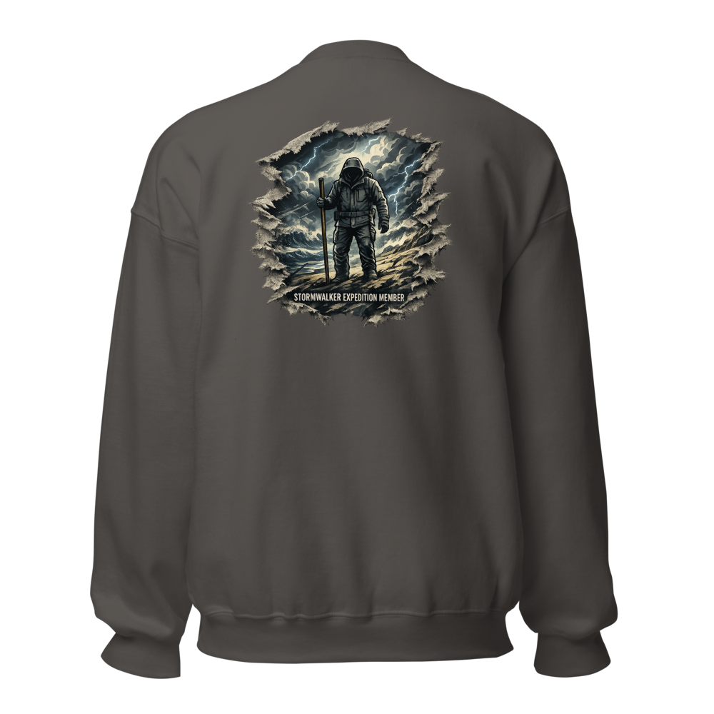 Stormwalker Outpost — Outpost Medallion Crewneck — Back (Charcoal)