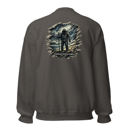 Stormwalker Outpost — Outpost Medallion Crewneck — Back (Charcoal)