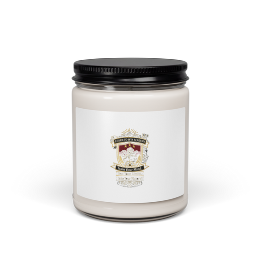 Learn To Win Academy | LTW Shield logo | Soy Candle