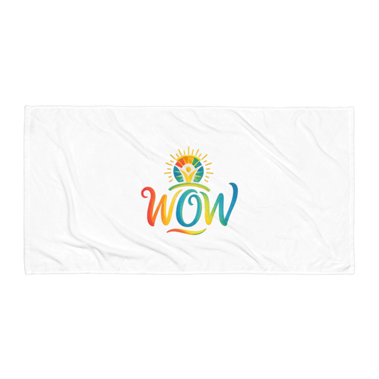 WOW Core logo Beach Towel