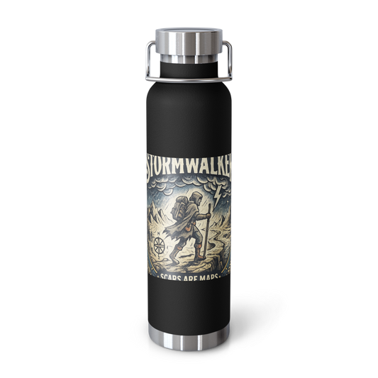 Stormwalker Scars medallion Copper Water Bottle — Front