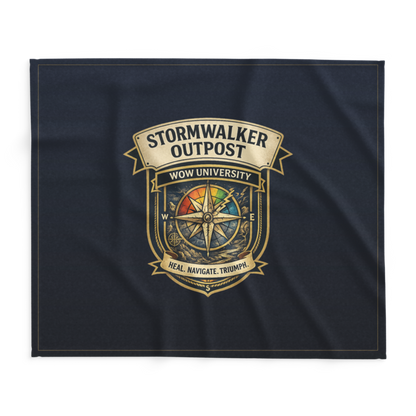 WOW University | Stormwalker Outpost WOWU compass badge | Lightweight Summer Blanket