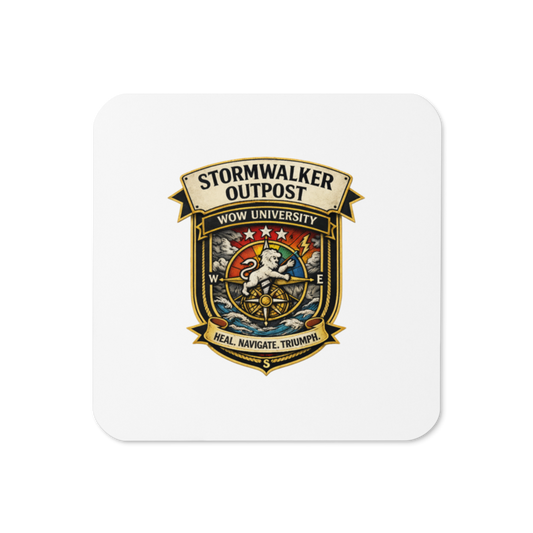Stormwalker Outpost badge Cork Coaster