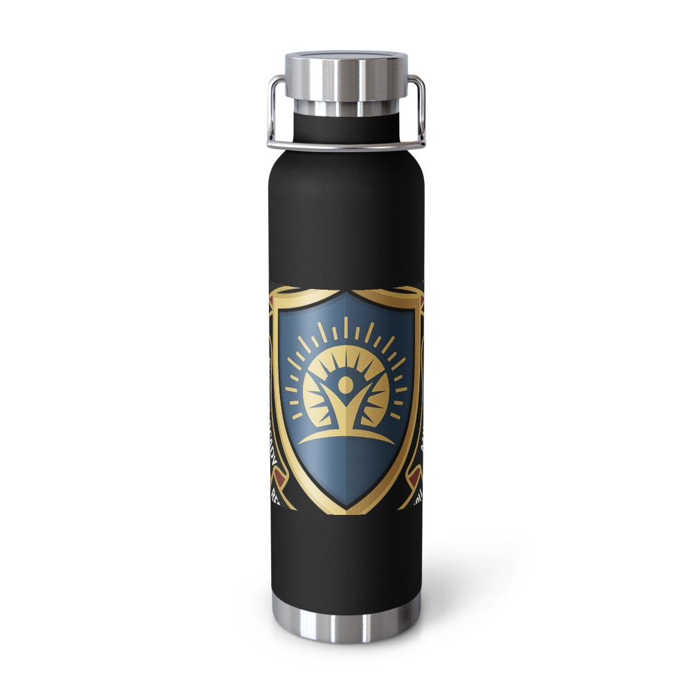 WOWU FutureReadyMindset badge Copper Water Bottle — Front