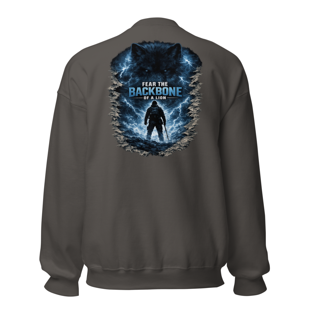 Stormwalker Outpost — WOW Logo Crewneck — Back (Charcoal)