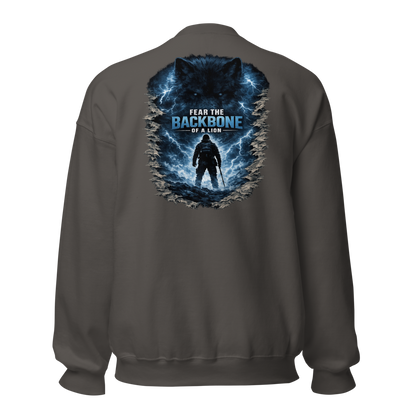 Stormwalker Outpost — WOW Logo Crewneck — Back (Charcoal)