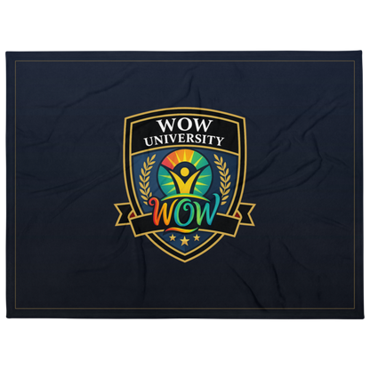 WOW University | WOWU Core badge | Throw Blanket