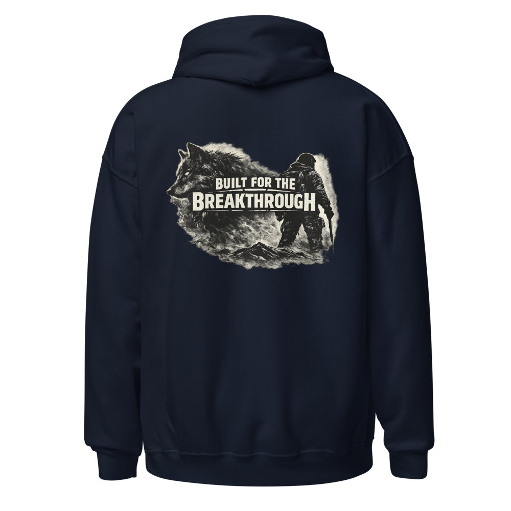 Stormwalker Outpost — Outpost Badge Hoodie — Back (Navy)