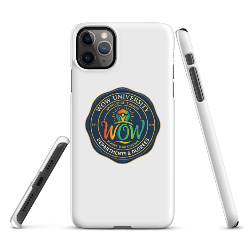 WOW University | WOWU DepartmentsDegrees medallion | iPhone Snap Case