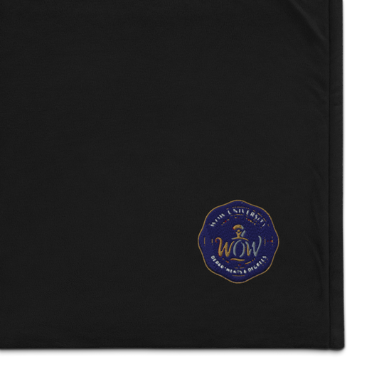 WOW with Obet — Embroidered Sherpa Blanket