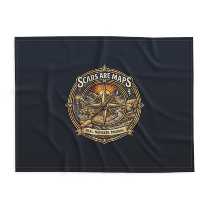 Stormwalker Outpost | Stormwalker ScarsAreMaps medallion | Lightweight Summer Blanket