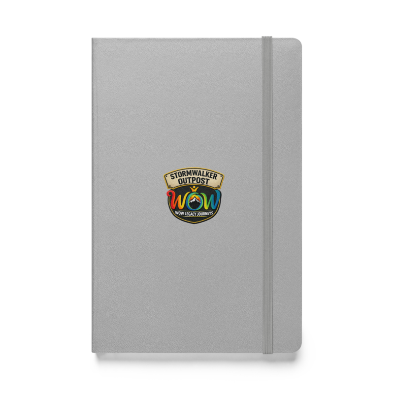 Stormwalker Outpost WOW logo Hardcover Notebook