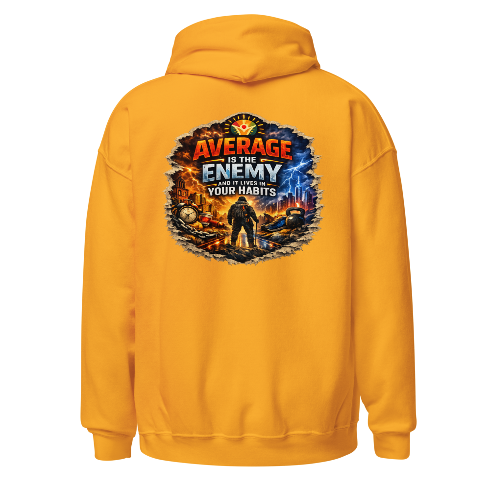 WOW University — Core Crest Hoodie — Back (Gold)