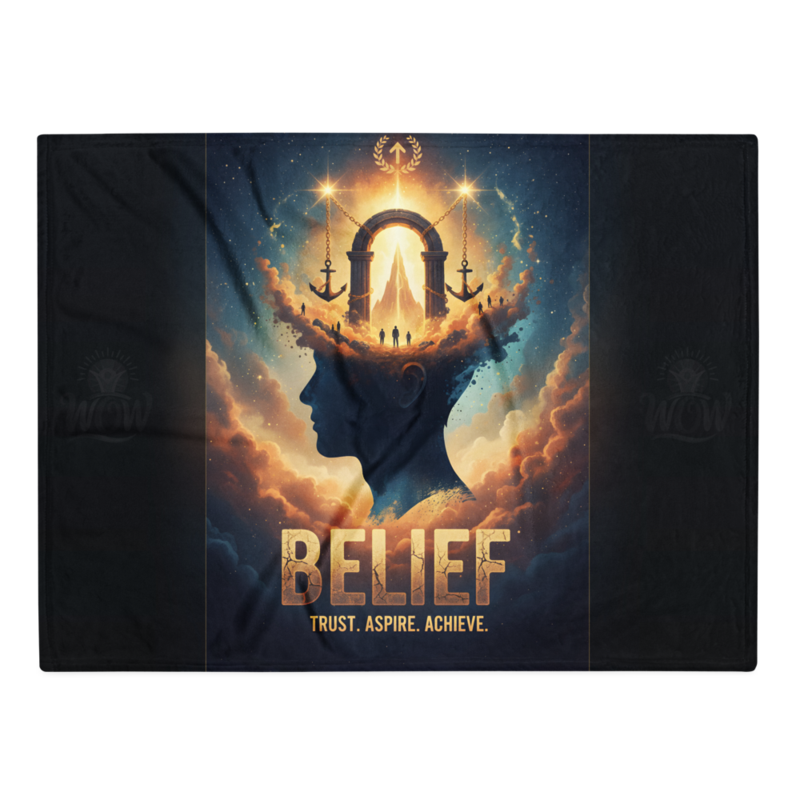 WOW | Belief | Throw Blanket