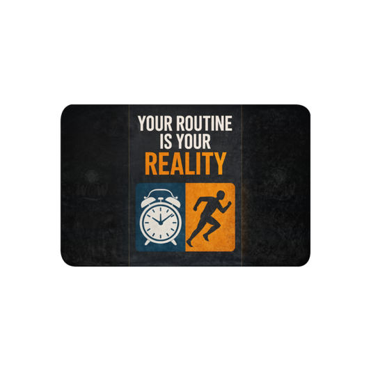 WOW | Your Routine Is Your Reality | Sublimated Sherpa Blanket