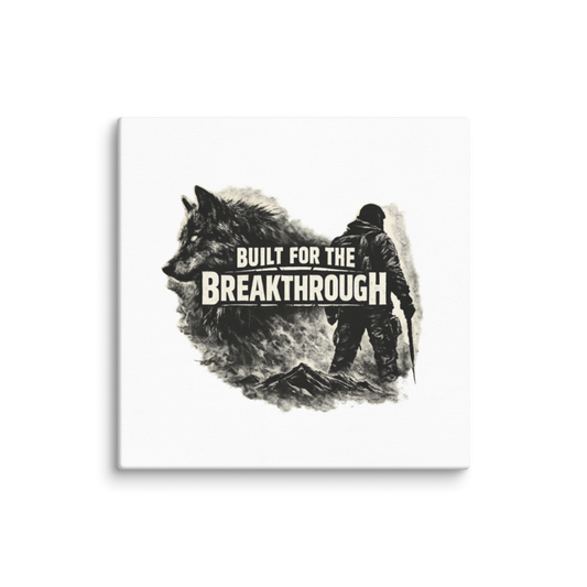 Stormwalker BuiltForBreakthrough silhouette Canvas Print