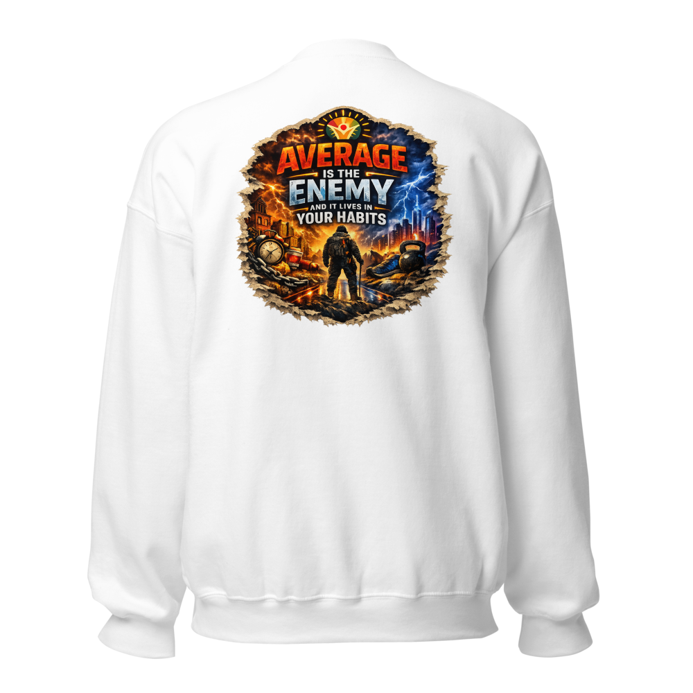 WOW University — Core Crest Crewneck — Back (White)