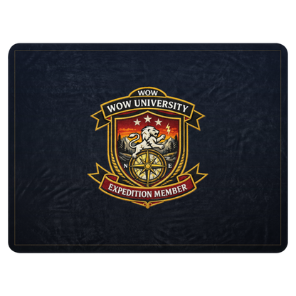 WOW University | WOWU ExpeditionMember badge | Sublimated Sherpa Blanket