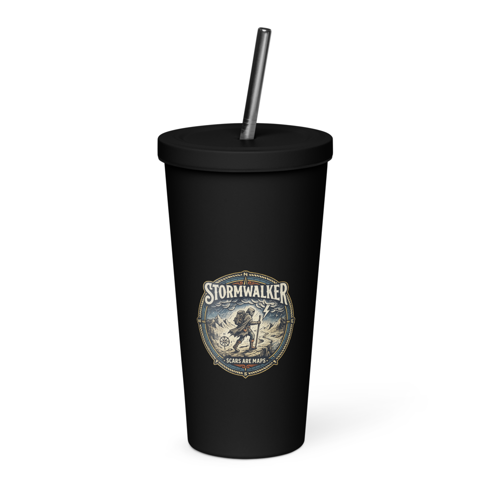 Stormwalker Scars medallion Insulated Tumbler — Front