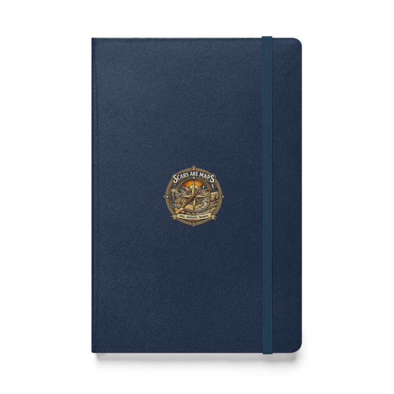 Stormwalker ScarsAreMaps medallion Hardcover Notebook