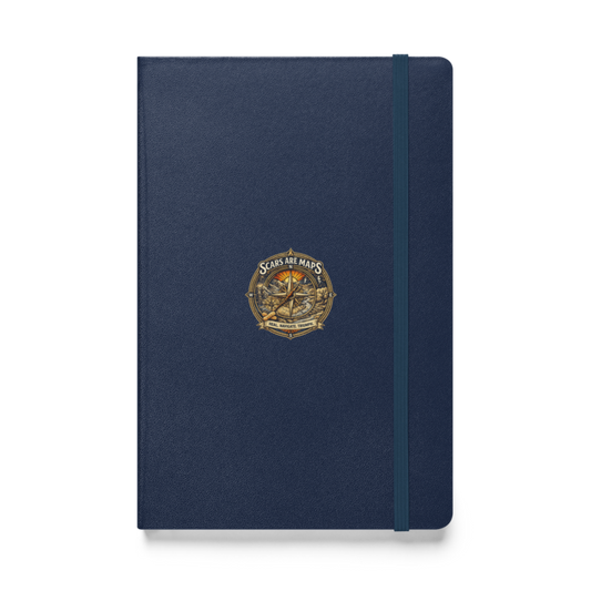 Stormwalker ScarsAreMaps medallion Hardcover Notebook