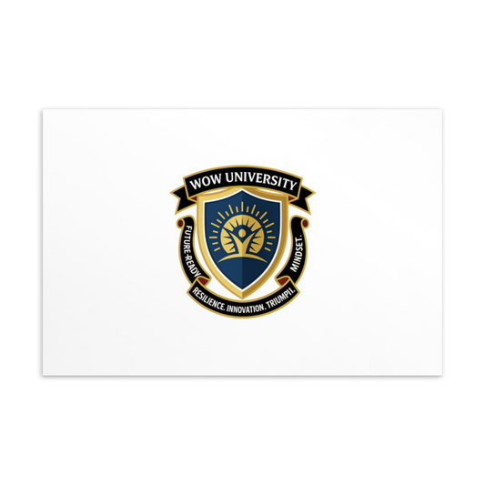 WOW University | WOWU FutureReadyMindset badge | Postcard