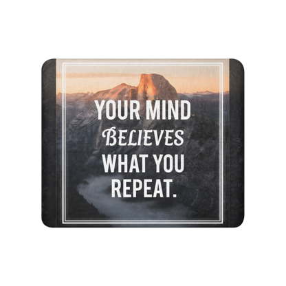 WOW | Your Mind Believes What You Repeat | Sublimated Sherpa Blanket
